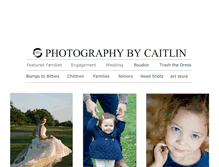 Tablet Screenshot of photographybycaitlin.com